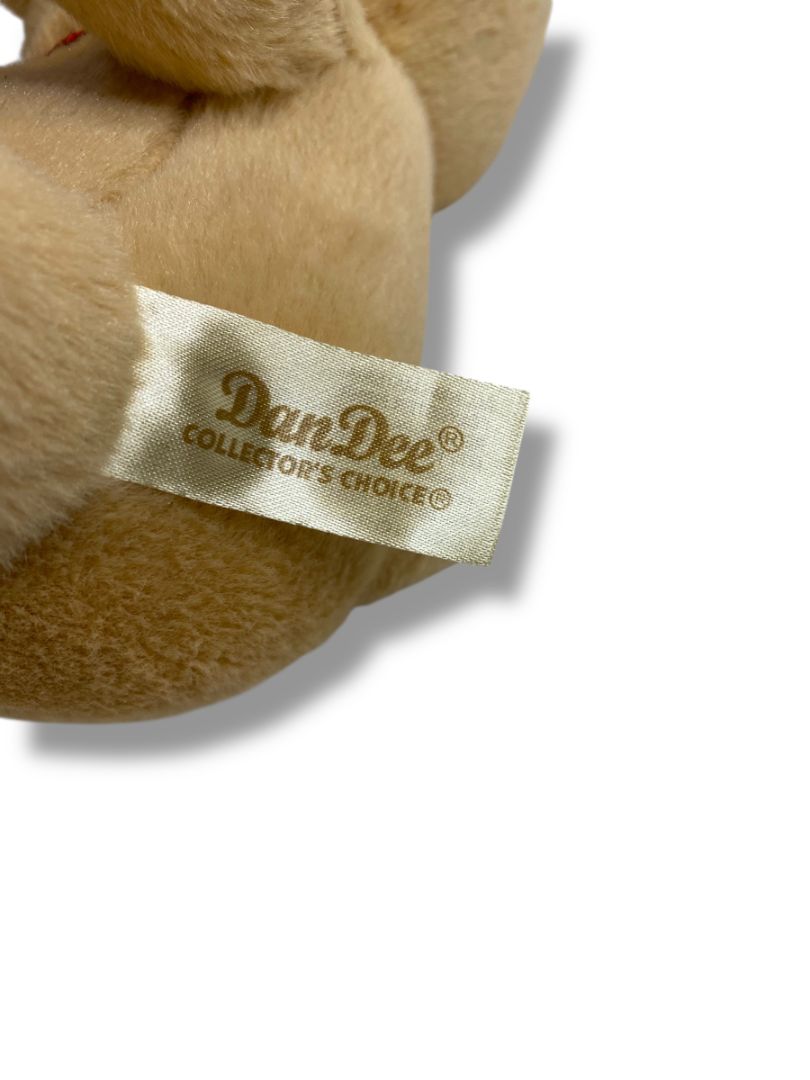 Dandee Collectors Choice Brown Teddy Bear Sparkle Heart 7"