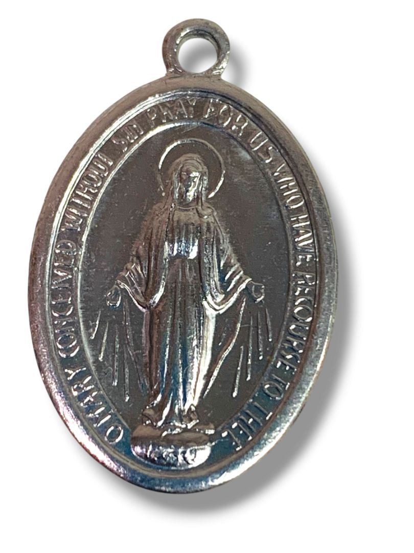 Vintage Religious Medal Lot of 3  Miraculous Medal Guadalupe Santo Nino Italy
