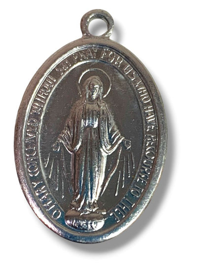 Vintage Religious Medal Lot of 3  Miraculous Medal Guadalupe Santo Nino Italy