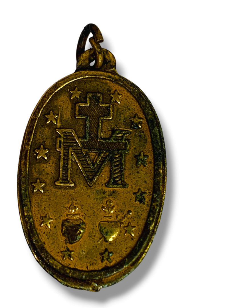 Vintage Religious Medal Lot of 3  Miraculous Medal Guadalupe Santo Nino Italy