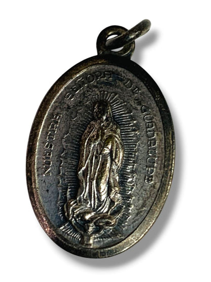 Vintage Religious Medal Lot of 3  Miraculous Medal Guadalupe Santo Nino Italy