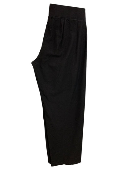 Small Eileen Fisher Womens Black Viscose Blend Pull On Crop Pants