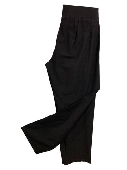 Small Eileen Fisher Womens Black Viscose Blend Pull On Crop Pants