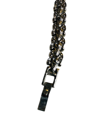 Ladies Watch Bracelet Style Silvertone 20mm Foldover Clasp New Battery