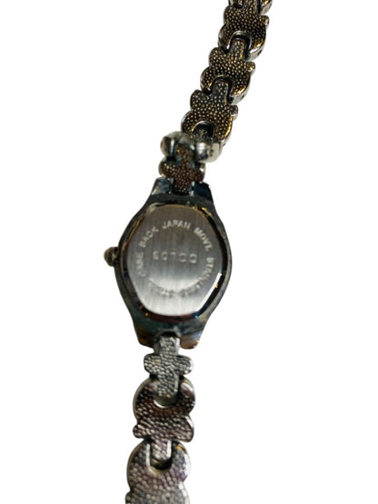 Ladies Watch Bracelet Style Silvertone 20mm Foldover Clasp New Battery