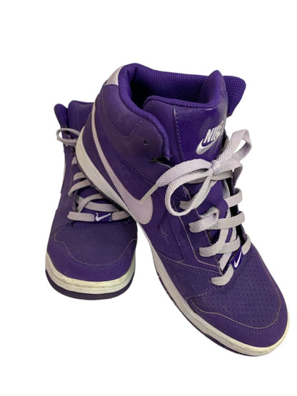Size 9.5 Nike Son of Force Mid Purple Sneakers 614288-551 Womens