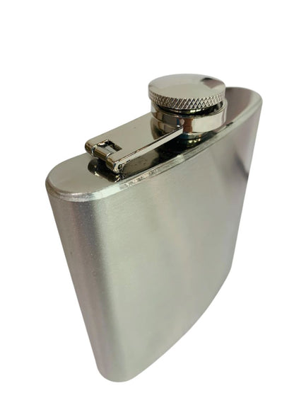 Lot of 17 New Stainless Steel 6 oz Hip Flasks Silver KTFLASK6