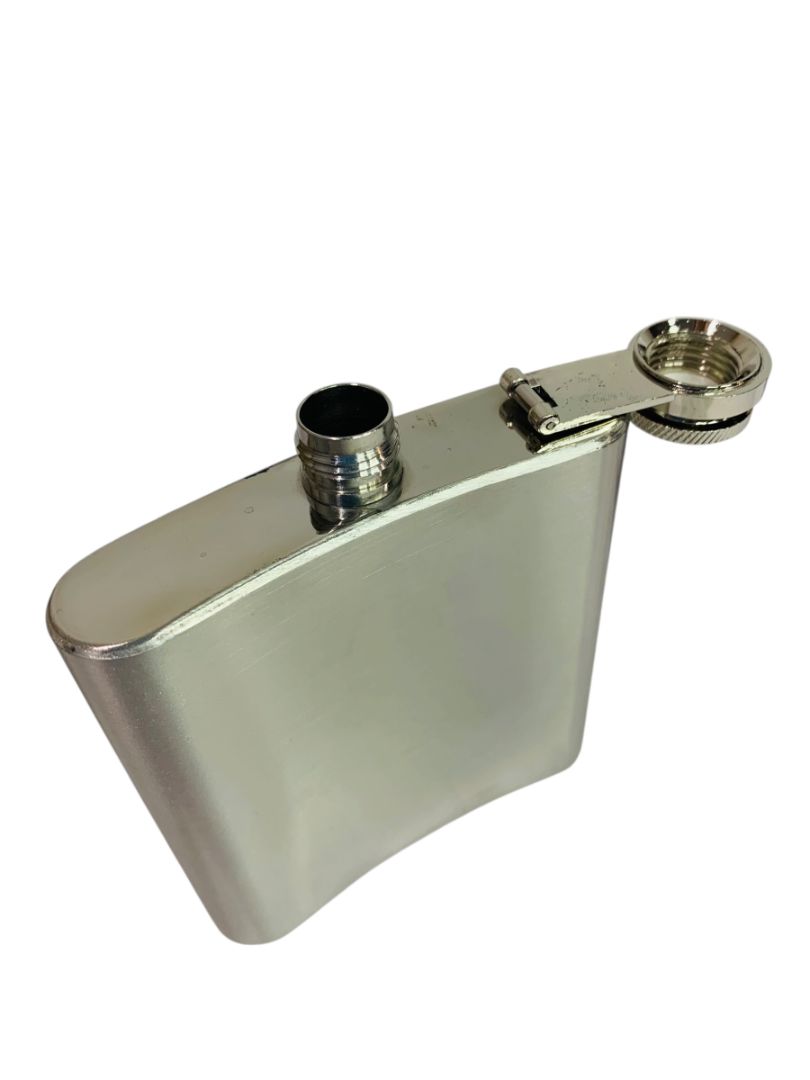 Lot of 17 New Stainless Steel 6 oz Hip Flasks Silver KTFLASK6