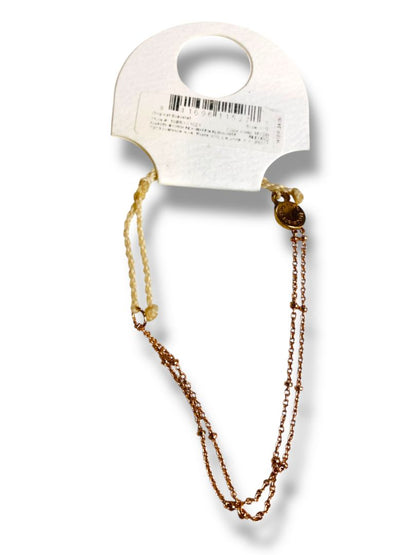 New Puravida Live Free Adjustable Slide Rose Gold Color Chain String Bracelet