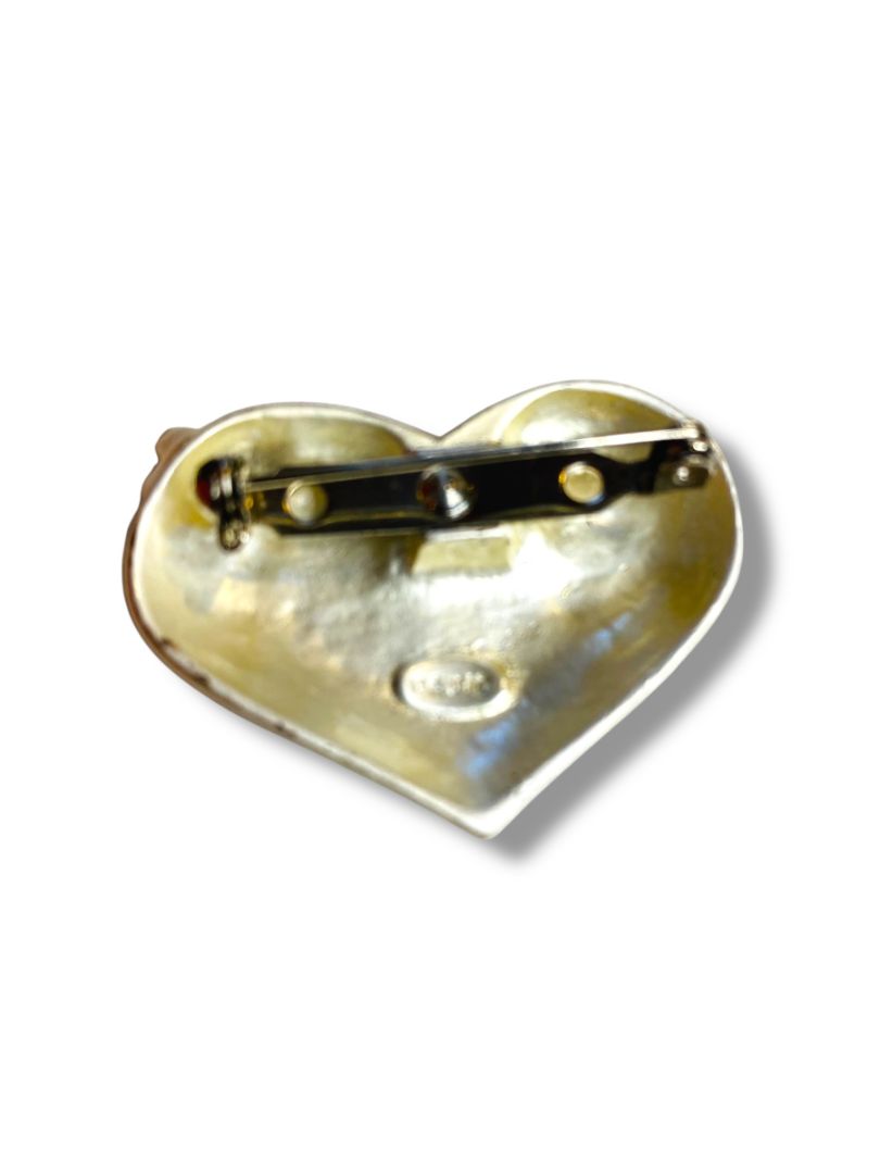 Grandmas are all heart Brooch Pin Floral 1.5" Floral