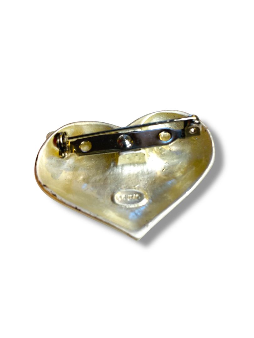 Grandmas are all heart Brooch Pin Floral 1.5" Floral