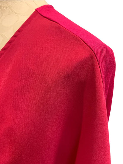 Size 1X In Every Story Womens Dark Pink Short Dolman Sleeve Shirt