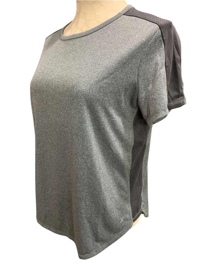 Size XL (18.5P) Xersion Girls Plus Size Gray Quick-Dri Activewear Shirt