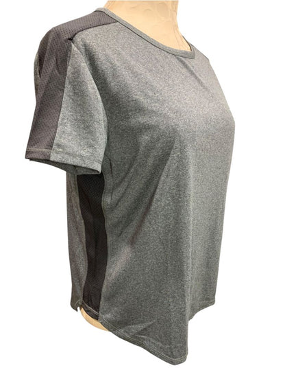 Size XL (18.5P) Xersion Girls Plus Size Gray Quick-Dri Activewear Shirt