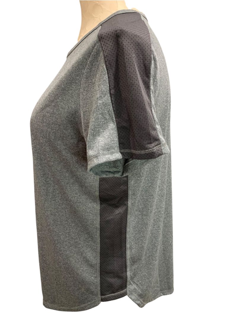 Size XL (18.5P) Xersion Girls Plus Size Gray Quick-Dri Activewear Shirt