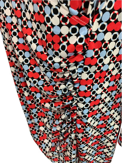Size XL Dana Buchman Womens Dotted Pullover Faux Wrap Shirt