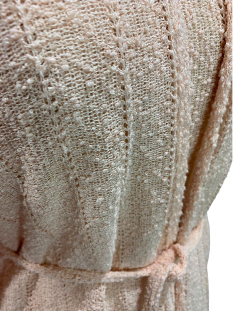 Large Perception Vintage 3 Piece Loose Knit Skirt Shell Cardigan