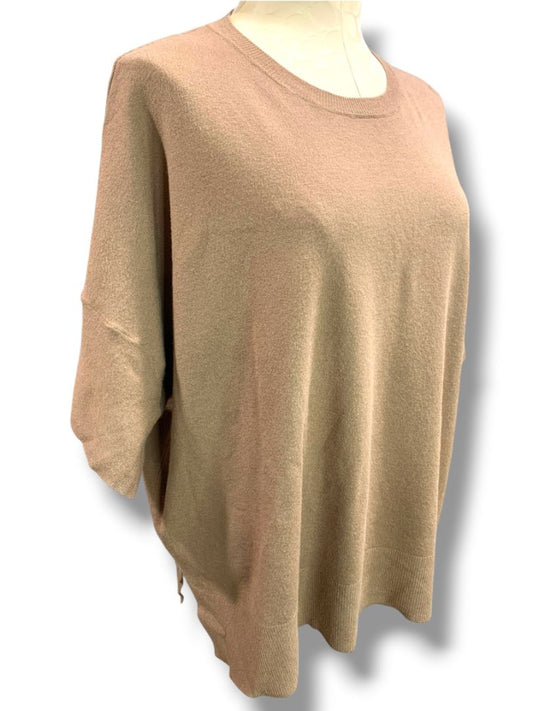 Size XL Splendid Womens Brown Dolman Sleeve Soft Sweater