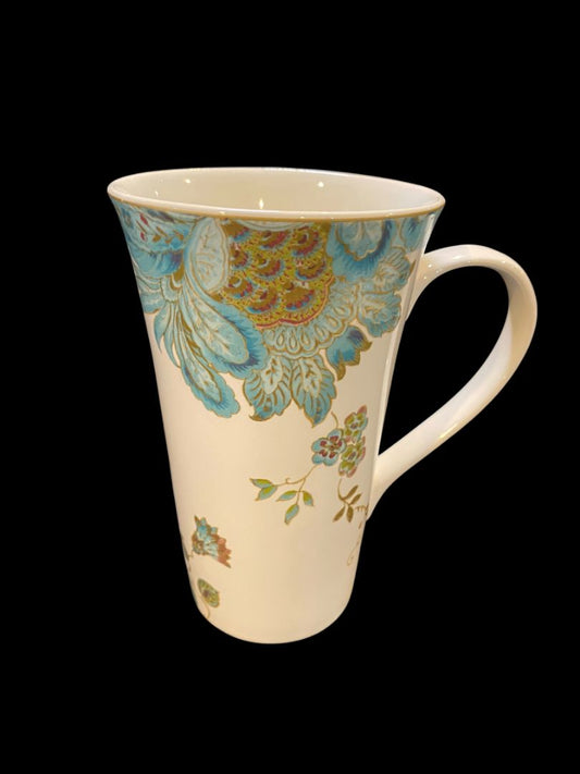 Latte Mug Tall 222 Fifth Eliza Spring Porcelain Dishwasher Microwave Safe