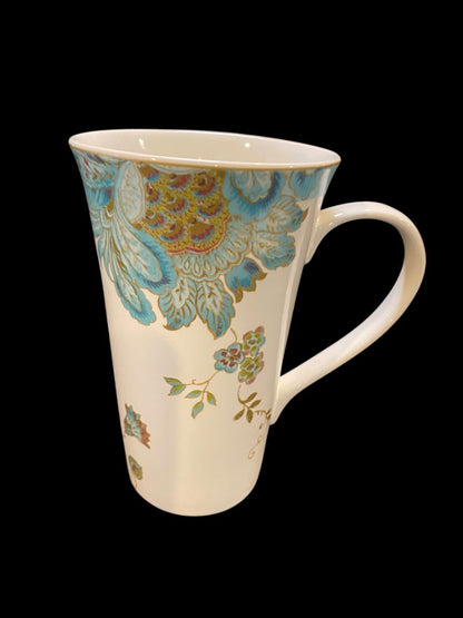 Latte Mug Tall 222 Fifth Eliza Spring Porcelain Dishwasher Microwave Safe