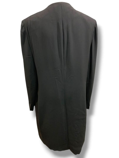 Size 14W Lauren Ralph Lauren 1990s Womens Longline Blazer Jacket Black
