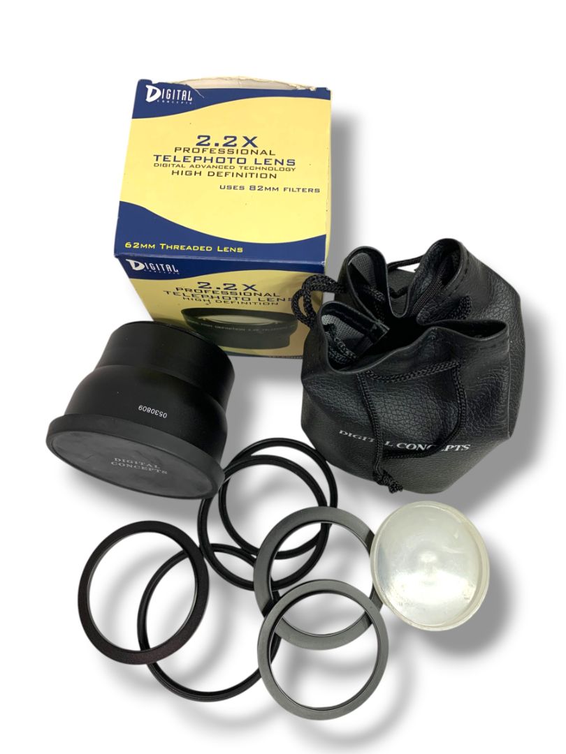 Digital Concepts High Definition Telephoto Lens Set 2.2x 62mm Lens Kit Item #2662T