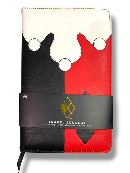 DC Comics New Harley Quinn Travel Journal Reusable Cover Ribbon Bookmark