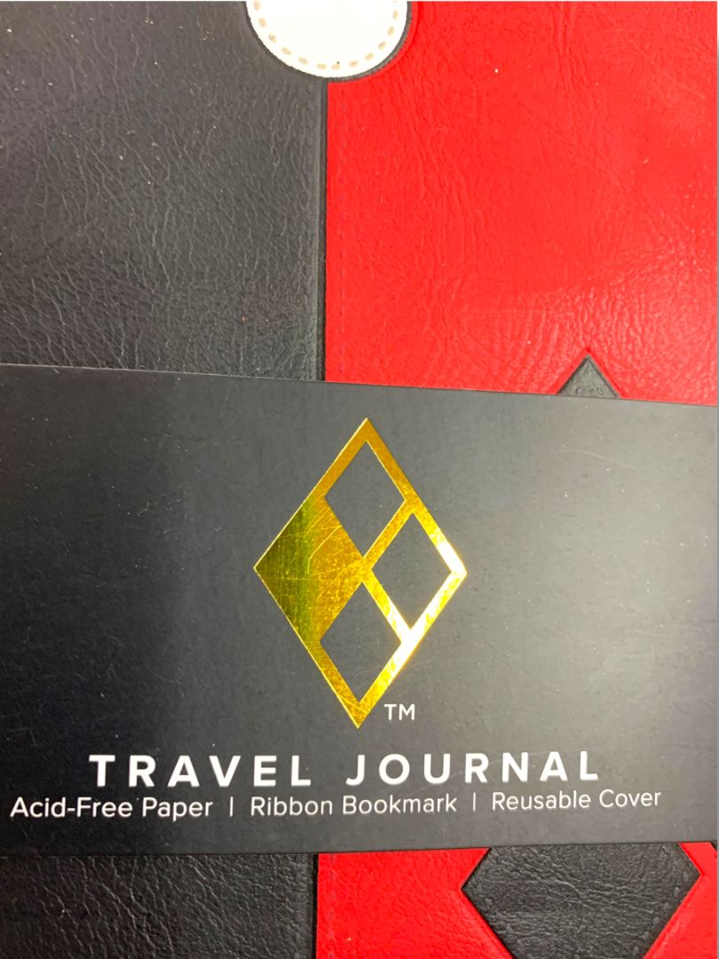 DC Comics New Harley Quinn Travel Journal Reusable Cover Ribbon Bookmark