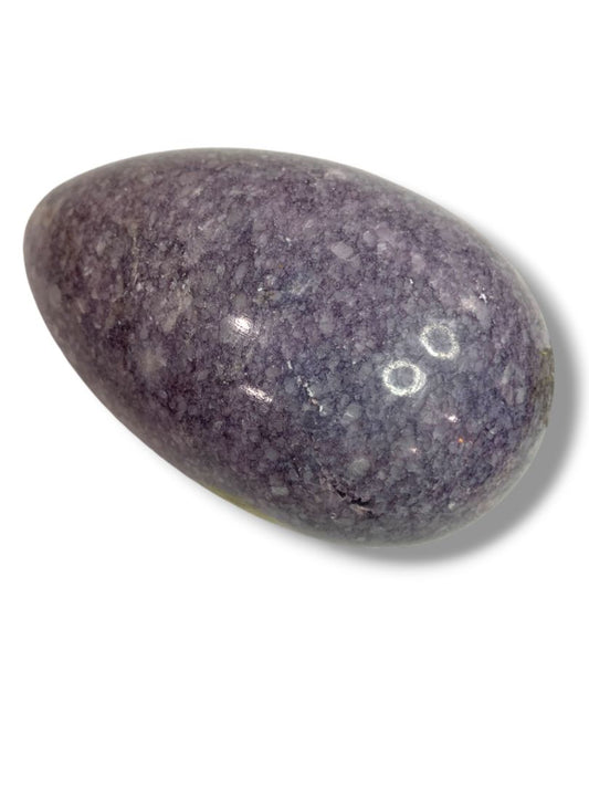 Vintage Italian Alabaster Stone Fig Plum Light Purple Carved Fruit 4" Decorative