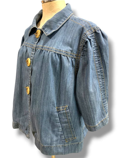 Size 22/24 Venezia Womens Jean Jacket Swing Baby Doll Style Denim
