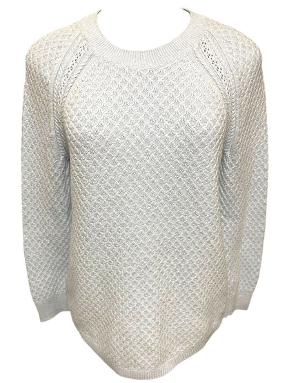 Medium Loft Light Blue Womens Soft Pullover Sweater Cotton