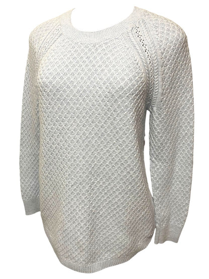 Medium Loft Light Blue Womens Soft Pullover Sweater Cotton