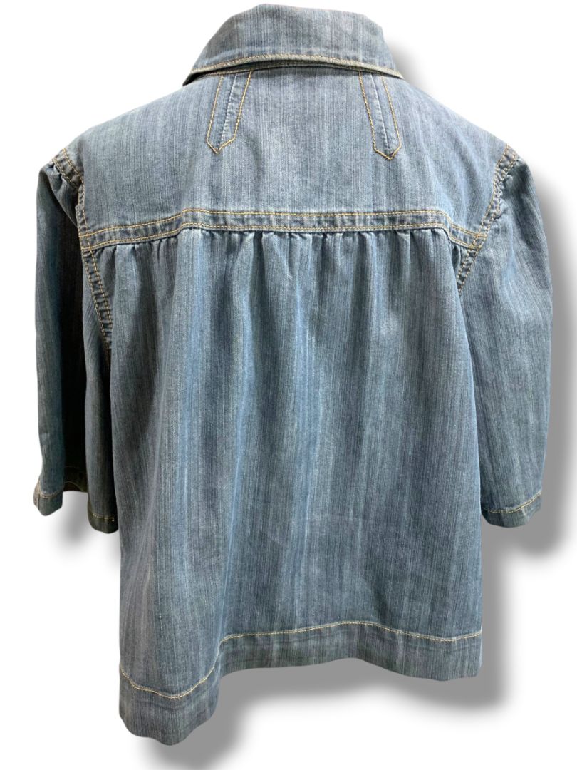 Size 22/24 Venezia Womens Jean Jacket Swing Baby Doll Style Denim