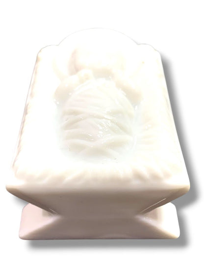 White Ceramic Replacement Nativity Manger Piece Baby Jesus 2" Vintage