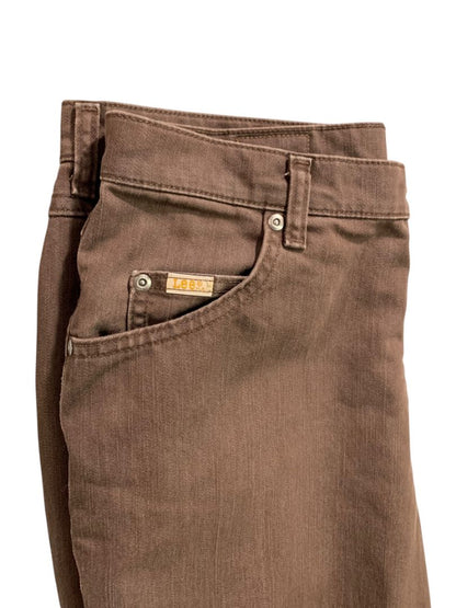 Size 16S Short Lee Womens Brown Jeans Denim Straight Leg