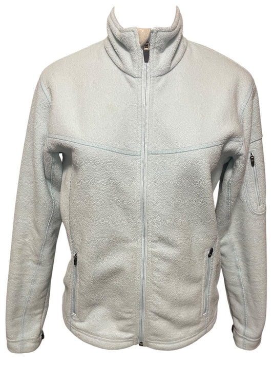 Small Eastern Mountain Sports Light Blue Womens Fleece Zip Up Jacket