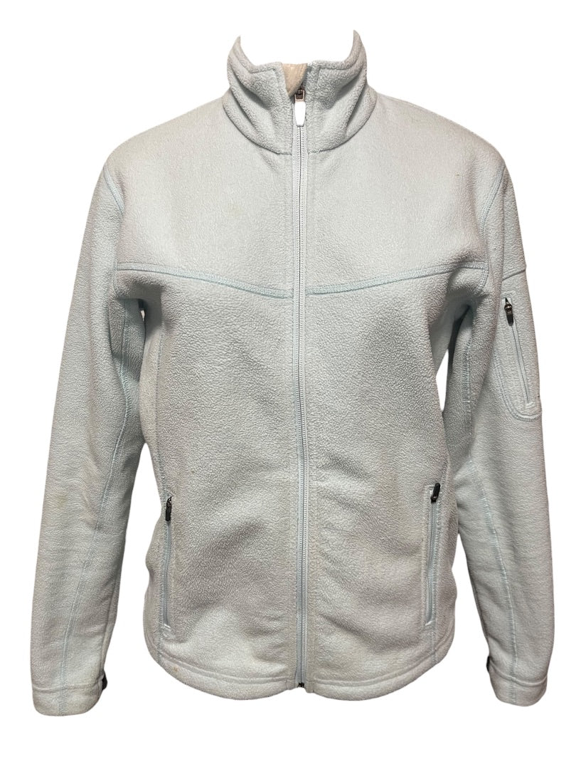 Small Eastern Mountain Sports Light Blue Womens Fleece Zip Up Jacket