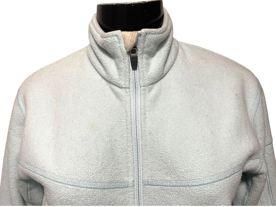 Small Eastern Mountain Sports Light Blue Womens Fleece Zip Up Jacket