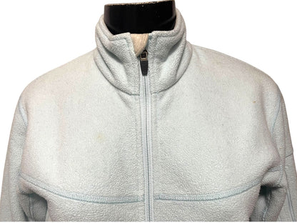 Small Eastern Mountain Sports Light Blue Womens Fleece Zip Up Jacket