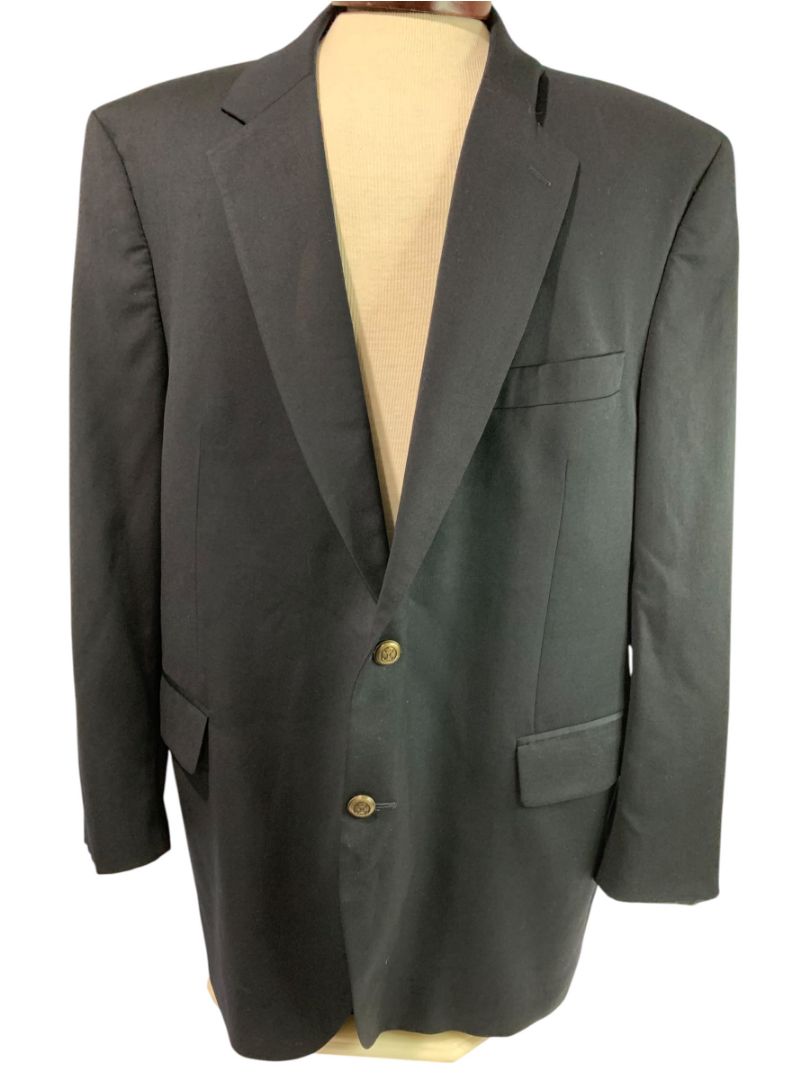Size 48R Jos A Bank Mens Black 2 Button Sport Coat