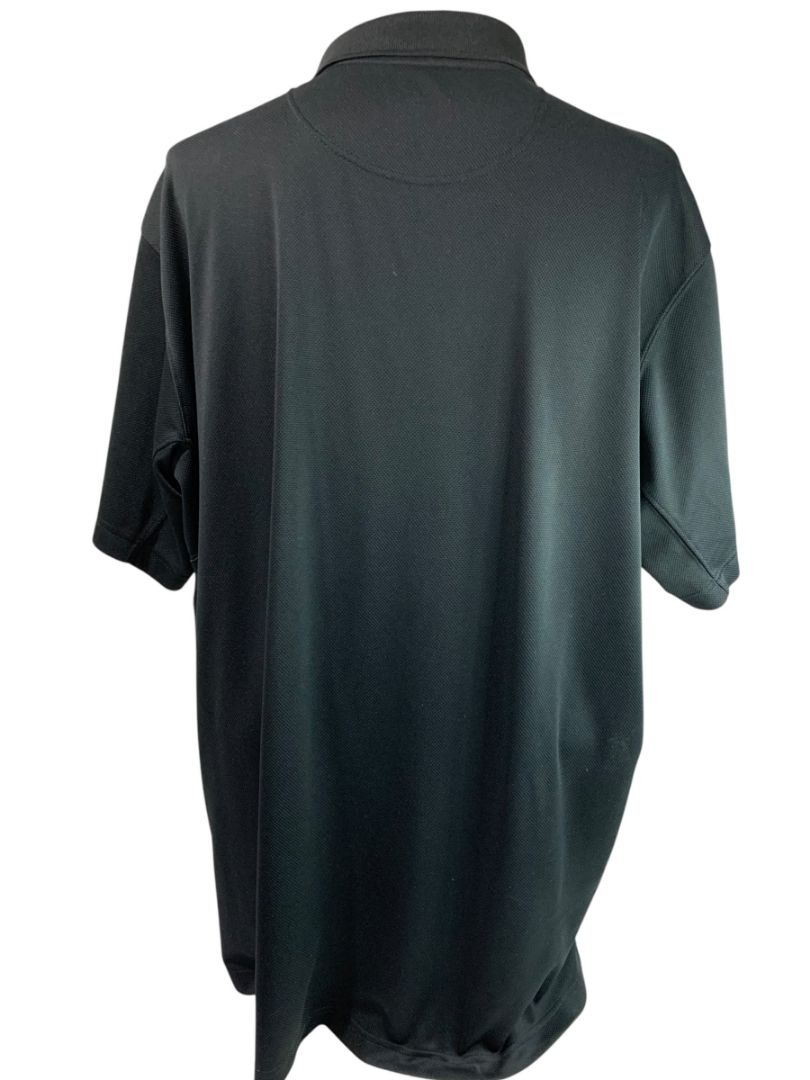 Size 3XL Columbia Mens Black Polo Shirt Omni-Shade Sun Protection