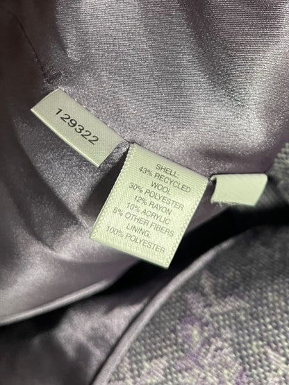 Size 2P Ann Taylor Petites Womens Purple Tapestry Blazer Jacket
