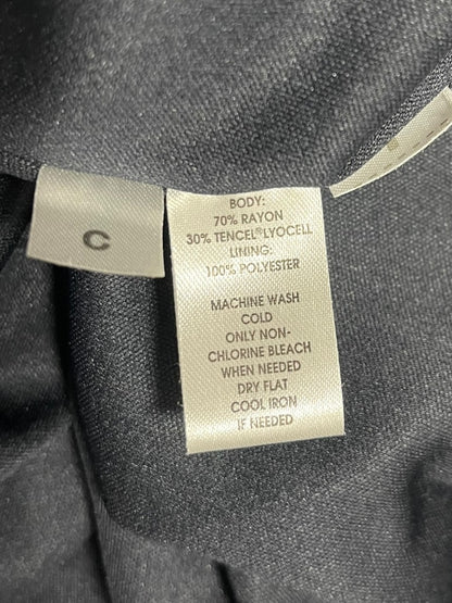 Size 6P Talbots Petites Gray Wool Sheath Dress Sleeveless Vintage