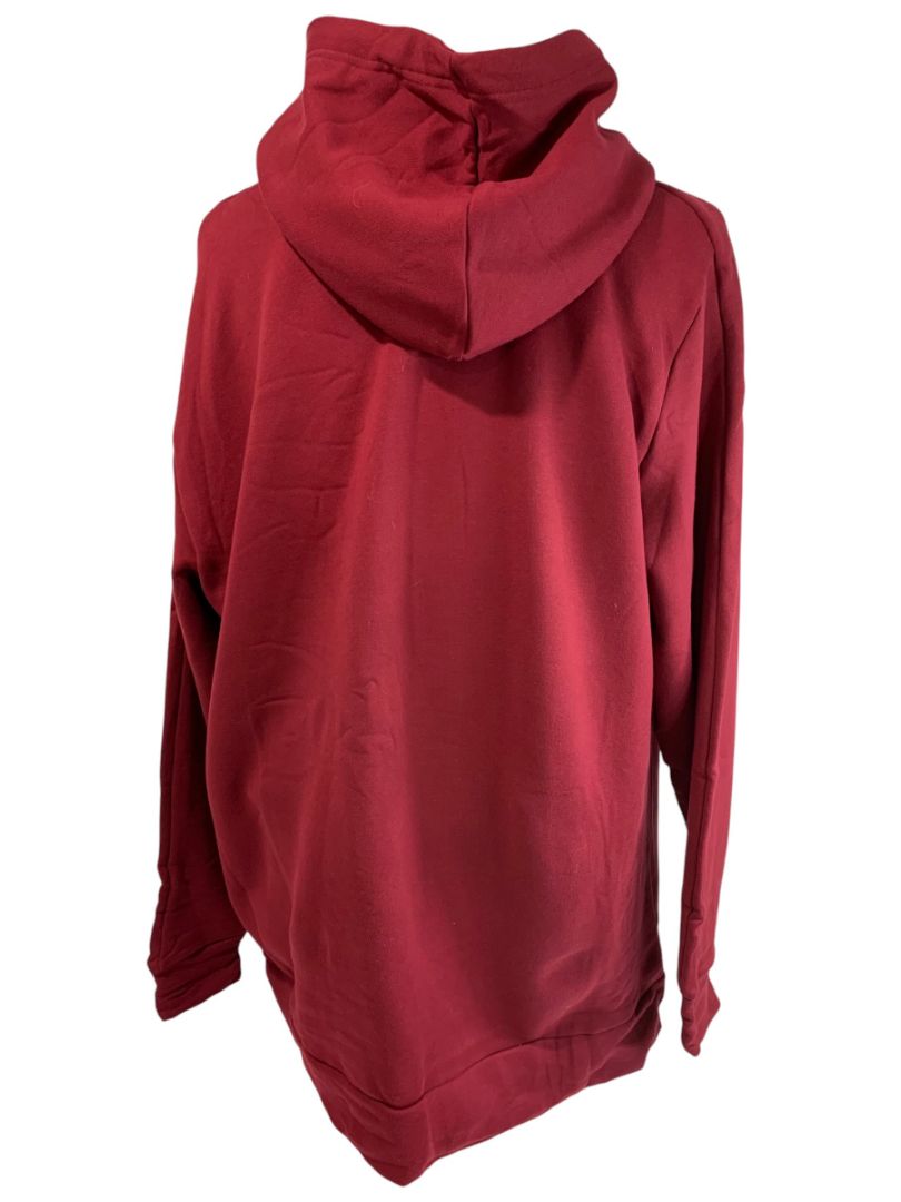 Large Puma New Mens Oversized Heavy Hoodie Sweatshirt Tibetan Red