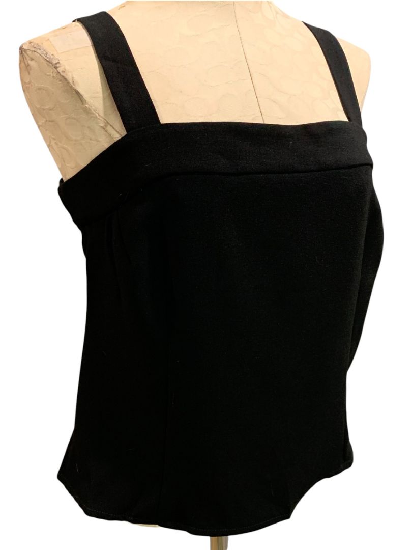 Size 18 Zelda Womens Tank Square Neck Black Base Layer Size Zip