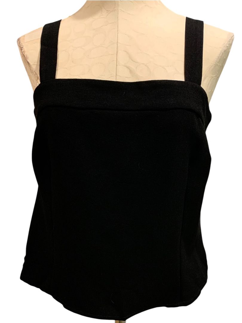 Size 18 Zelda Womens Tank Square Neck Black Base Layer Size Zip