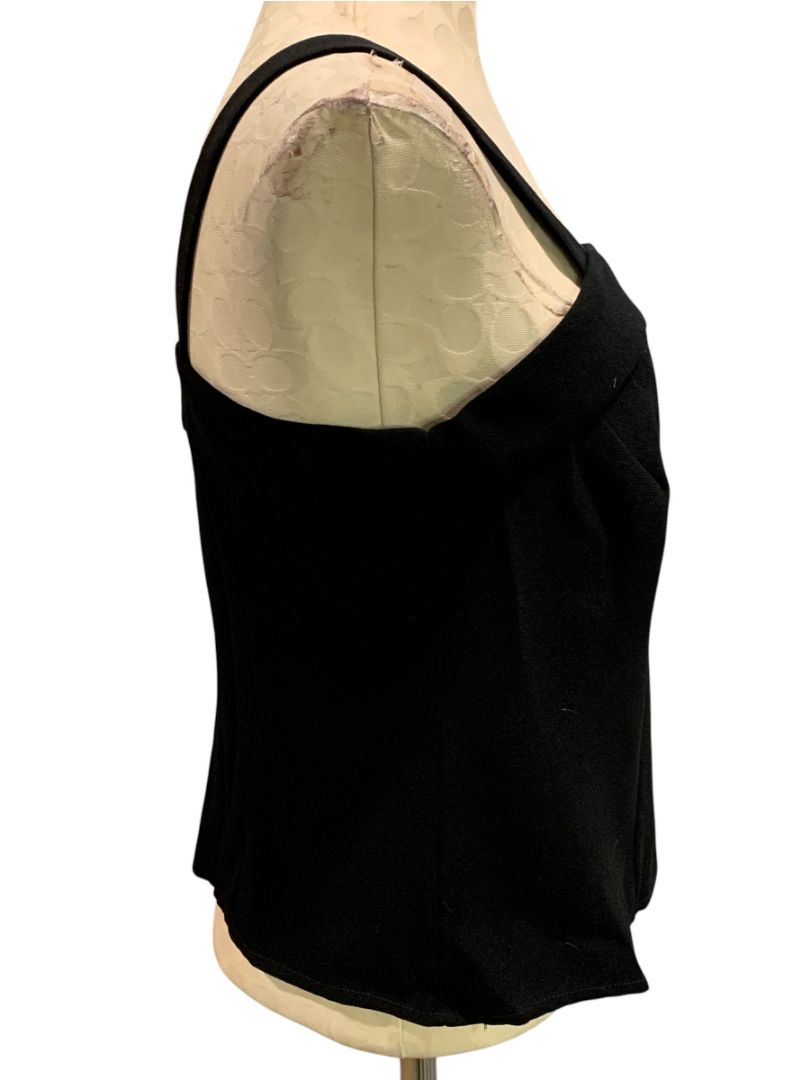 Size 18 Zelda Womens Tank Square Neck Black Base Layer Size Zip