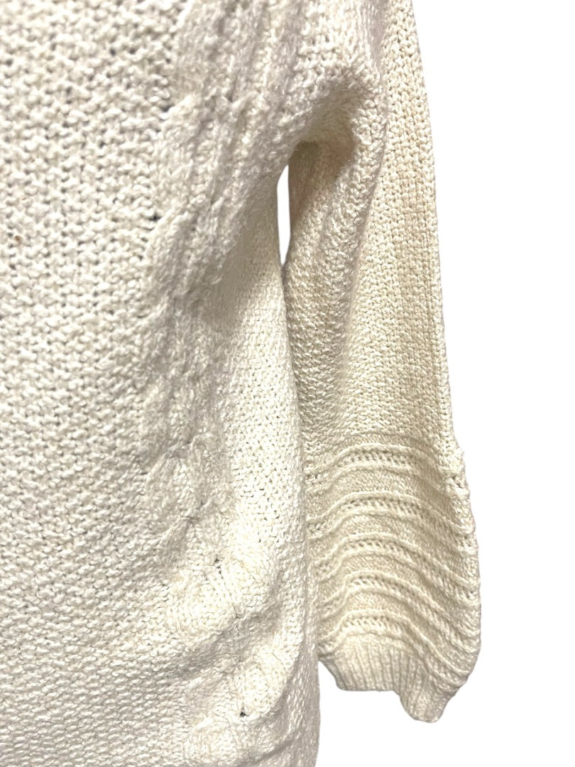Medium Sleeping on Snow Anthropologie Ivory Soft Sweater Wide Cowl Neck