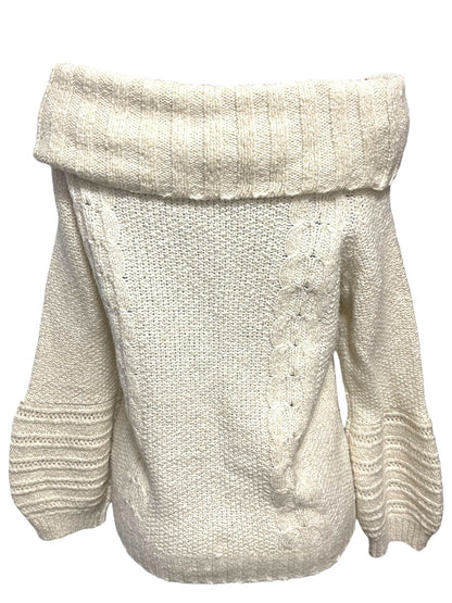 Medium Sleeping on Snow Anthropologie Ivory Soft Sweater Wide Cowl Neck