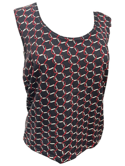 Small Petite Talbots Petites Womens Silk Blend Sweater Shell Tank Black